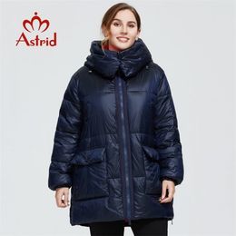 Astrid Winter Womens coat women long Model warm parka fashion Jacket hooded BioDown large sizes female clothing 7253 201210