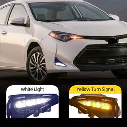 1 Set LED DRL For Toyota Corolla LE XLE 2017 2018 2019 Daytime Running Light Turn Signal Fog lamp Fog light Grill Bezel Cables Switch