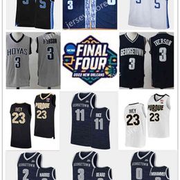 Mit88 3 Allen Iverson Jersey Georgetown Hoyas Blue Devils 5 Paolo Banchero Jerseys Purdue Boilermakers Jaden Ivey 0 Aminu Mohammed 3 Tyler Beard 2