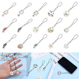 cell phone lanyards UK - Gift Bag Accessories Hang Rope Key Strap Lanyard Flower Cute Mini Phone Case Pendant AA220318