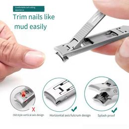 Professional Hand Tool Sets Foldable Double-ended Nail Clipper Stainless Steel Fingernail Trimmer Toenail Grind Skin PolishingProfessional