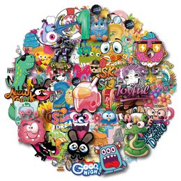 New Sexy 50PCS Transparent Mix Cute Cartoon Graffiti Stickers Decals Kid Classic Toy Diary Suitcase Scrapbook Phone Laptop Bike Sticker