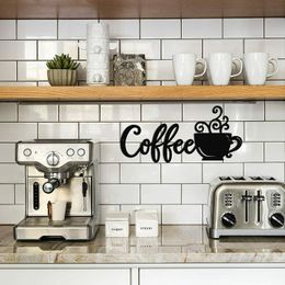 Coffee Bar Decor,Coffee Metal Wall Decor W/ Coffee Mug Wall Art Coffee Bar Sign