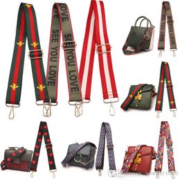 Adjustable Strap Women Bag Belt National Style Colour Versatile Widened Bag Strap Single Shoulder