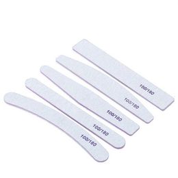 art files Canada - Epacket Professional Nail File 100 180 Double-sided Nails Strips Nail Art Sanding Files Manicure Polishing Care Tool242J279M240h