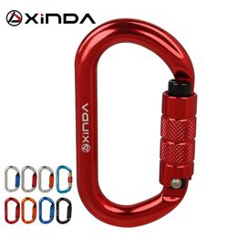 master hook Australia - XINDA O-type lock buckle Automatic Safety Master Carabiner Multicolor 5500lbs Crossing hook Climbing Rock Mountaineer Equipment 220401