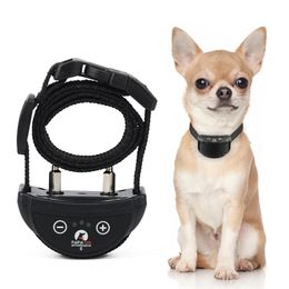 Pet Dog Rechargeable Anti-Bark Collar Control Train Impermétrée Arrêt d'arrêt pour les colliers d'entraînement ultrasoniques imperméables de petit chien 220812