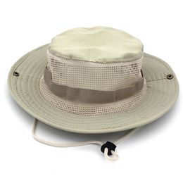 Outdoor Summer Wide Brim Boonie Hats With Mesh Military Camo Sun Cap for Men or Women Hunting Fishing Outdoor One Size