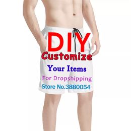 Customized Brand Image Men s Shorts Summer Quick Dry Comfortable Beachwear Homme Swimsuit Plus Size 4XL Drop 220616