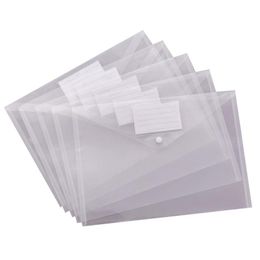 Gift Wrap Pack Clear Plastic Envelope With Snap Closure Folder Document Folders A4 File Envelopes Label Pocket For SchoolGift