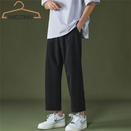 Men's Pants Men's Casual Cropped Pants Brand Spring Y2K Streetwear Kore 220823