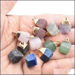 Arts And Crafts Natural Stone Crystal Pendant Charm For Jewellery Making Supplies Diy Fine Necklace Earrings Accessorie Sport Sports2010 Dhhbw