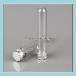 Packing Bottles Office School Business Industrial 40Ml Transparent Mask Bath Salt Test Pet Tube With Aluminium Dhxn5