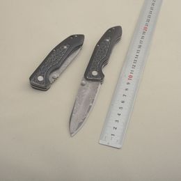 1Pcs G7101 Pocket Folding Knife VG10 Damascus Steel Blade Aluminium Handle Outdoor Camping Hiking EDC Folder Knives