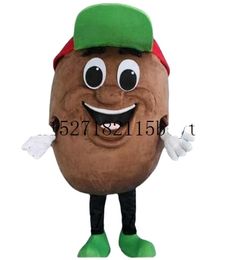 Mascot doll costume Coffee beans Mascot Costume Cartoon fancy dress costume Anime Kits for Halloween party event