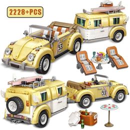 LOZ Mini Blocks Waggon Car Model Kids Building Toys City Technical Holiday Vehicle MOC Bricks Boys Girls Friends Gifts 220715