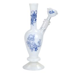 water delivery hose pipe smoking accessories blue and white porcelain hookah easy to clear