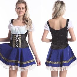 Akcesoria kostiumowe Panie Piwo pokojówka czerwona niemiecka heidi Oktoberfest październikowa sukienka fantazyjna sukienka