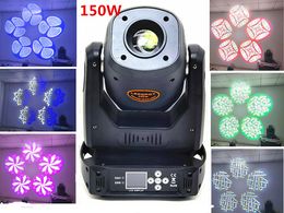 LED 150W Moving head Gobo Light with roto gobos 5 Face roto prism DMX Controller LED spot Moving head light Disco dj Stage light