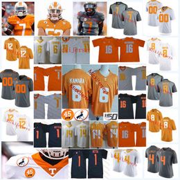 Xflsp College Tennessee Volunteers Stitched Football Jersey 5 Hendon Hooker 21 Dee Beckwith 64 William Parker De'Shawn Rucker Miles Campbell William