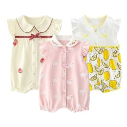 Baby Girls rompers born baby clothes Princess Jumpsuit girls Outfits Cotton Clothes 012month 220707