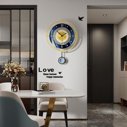 Horloges murales Meisd Creative Clock Design Modern Design Pendule Home Interiors Living Room Decoration Quartz Silent Horloge
