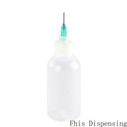50ml Plastic Applicator Tip Needle Bottle with 0.5" 18G Blunt Tip Fill Needle Pack