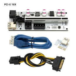 Computer Cables & Connectors PCI-E Riser Card 1x To 16x Video Extension Cable Adapter PCI Express For BTC ETH Miner Mining AccessoryComputer