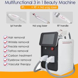 E-light IPL RF Nd Yag Laser Tattoo Removal Machine Permanent Laser Hair Removal Equipment