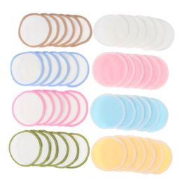 6Pcs/set Washable Bamboo Cotton Makeup Remover Pads Reusable Facial Cleansing Powder Puffs Skin Care