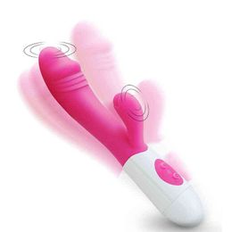 NXY Vibrators G Spot Dildo Rabbit Vibrator for Women Dual Vibration Silicone Waterproof Female Vagina Clitoris Anal Massager Sex Toys Shop 0407