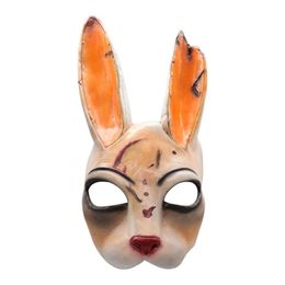 Game Dead By Daylight Legion Cosplay Huntress Masks Rabbit Latex Mask Helmet Halloween Masquerade Party Cosplay Props 200929