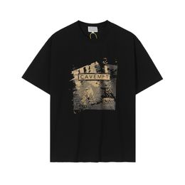 22SS vintage imprimé t-shirt hommes femmes eu taille coton t-t-shoard fashion swate skateboard