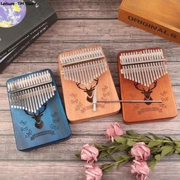 Household Sundries Kalimba 17 Keys Calimba Thumb Piano Mbira Muspor Musical Instrument High Quality Mahogany Body With Accessory