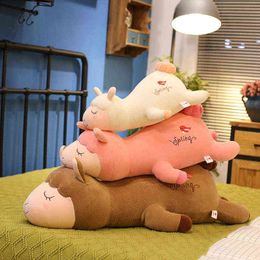 Cm Beautiful Plush Alpaca Cushion Kawaii Animal Sheep Toys Alpacasso For Girls Baby Valentine Birthday Gift J220704