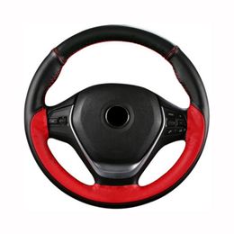 Steering Wheel Covers 6-color DIY Car Cover 38 Cm Interior Accessories Soft Leather With Needle And ThreadSteering