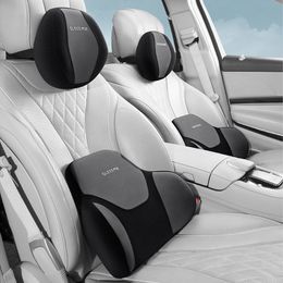 Car Lumbar Support Pillow Memory Foam Adjusted Neck Seat Support For Office Seat Travel Universal Headrest Pillow Cushion GPS