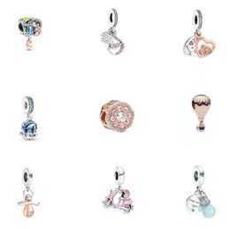 New s925 Sterling Silver Loose Bead Charms String Dream Catcher Pendant For Ladies Original Fit Pandora Bracelets Love Flower Designer Jewellery DIY Gift For Women