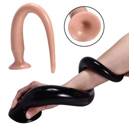 50cm Long Soft Silicone In-depth Anal Plug Prostate Massager Tail Butt Plugs Dildo Masturbator Intimate Toys sexy Products