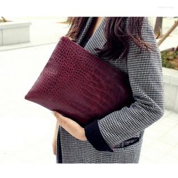 Evening Bags Alligator Women Bag Crocodile Embossing Handbag Clutch Ladies Scrap Pu Leather Party Club FashionEvening