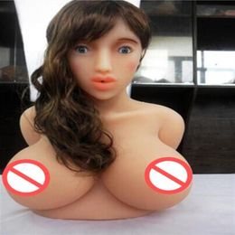 women love dolls UK - Top quality Male masturbator big breast sex toys for women japanese full silicone sex doll head silicone sex torso love doll girl 2557