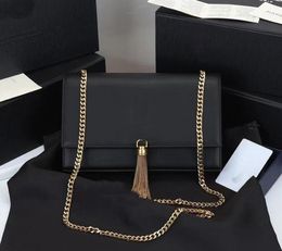 designer handbags Genuine leather Tassel bags chain purse fashion clutch Envelope lady shoulder bag cowhide luxury handbag purses messenger women 1713