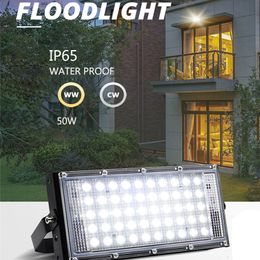 50W LED Floodlight IP65 Waterproof AC 220V Outdoor Spotlight for Garden Indoor Landscape Street