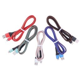 1M Type C USB Charging Cables Nylon Micro Data Sync Charge Cord Cable For Samsung S6 S8 S10 Xiaomi LG