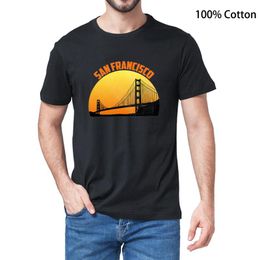 family vacation t shirts UK - Men's T-Shirts Unisex 100% Cotton San Francisco Golden Gate Apparel California Souvenir Family Vacation Novelty T-Shirt Women Casual Tee