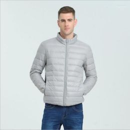 Autumn Winter Male Casual Ultralight Light Jackets Coat Fashion Men Lightweight Thin 90% White Duck Down Jacket Outwear1 Phin22