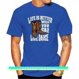 MenS Cute Glam Life Is Better When You Can Line Dance TShirt Size M3Xl Unisex Funny Tops Tee Shirt 220702