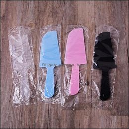 Solid Serrated Plastic Cake Knife Bread Special Knives For The Shop Baking Accessories Za6776 Drop Delivery 2021 Disposable Dinnerware Kitch