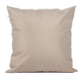 Linen pillow cover for heat transfer printing solid Colour sofa throw pillowcase blank sublimation pillow cases covers