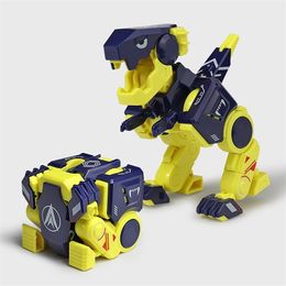 Toy Small Deformed Square Dinosaur Toys Gifts Creative Learningdiy Big Robot Deformation 220629